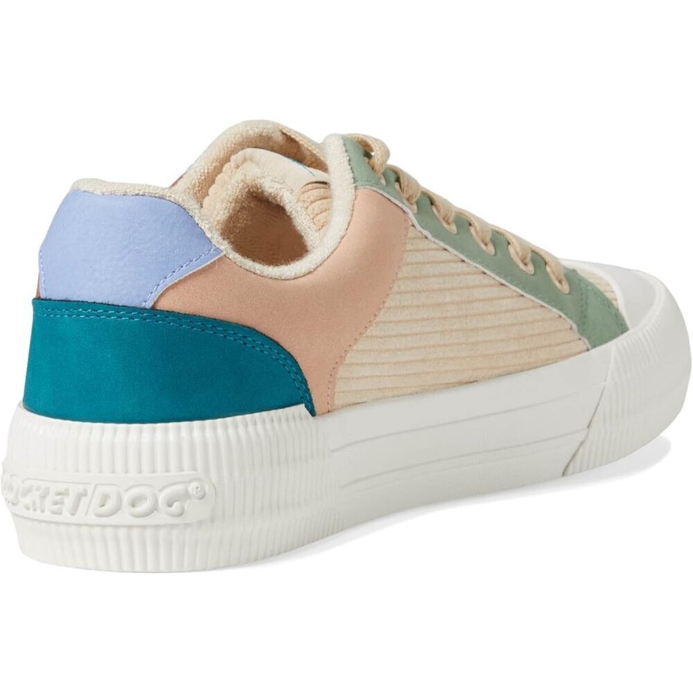 Women's Multicolor Lace Up Cheery Comfort Plush Foam Sneaker Comfort Insole - Picture 5 of 6